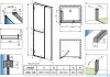 Radaway Carena DWJ drzwi prysznicowe 110 lewe przejrzyste 134333-01-01NL